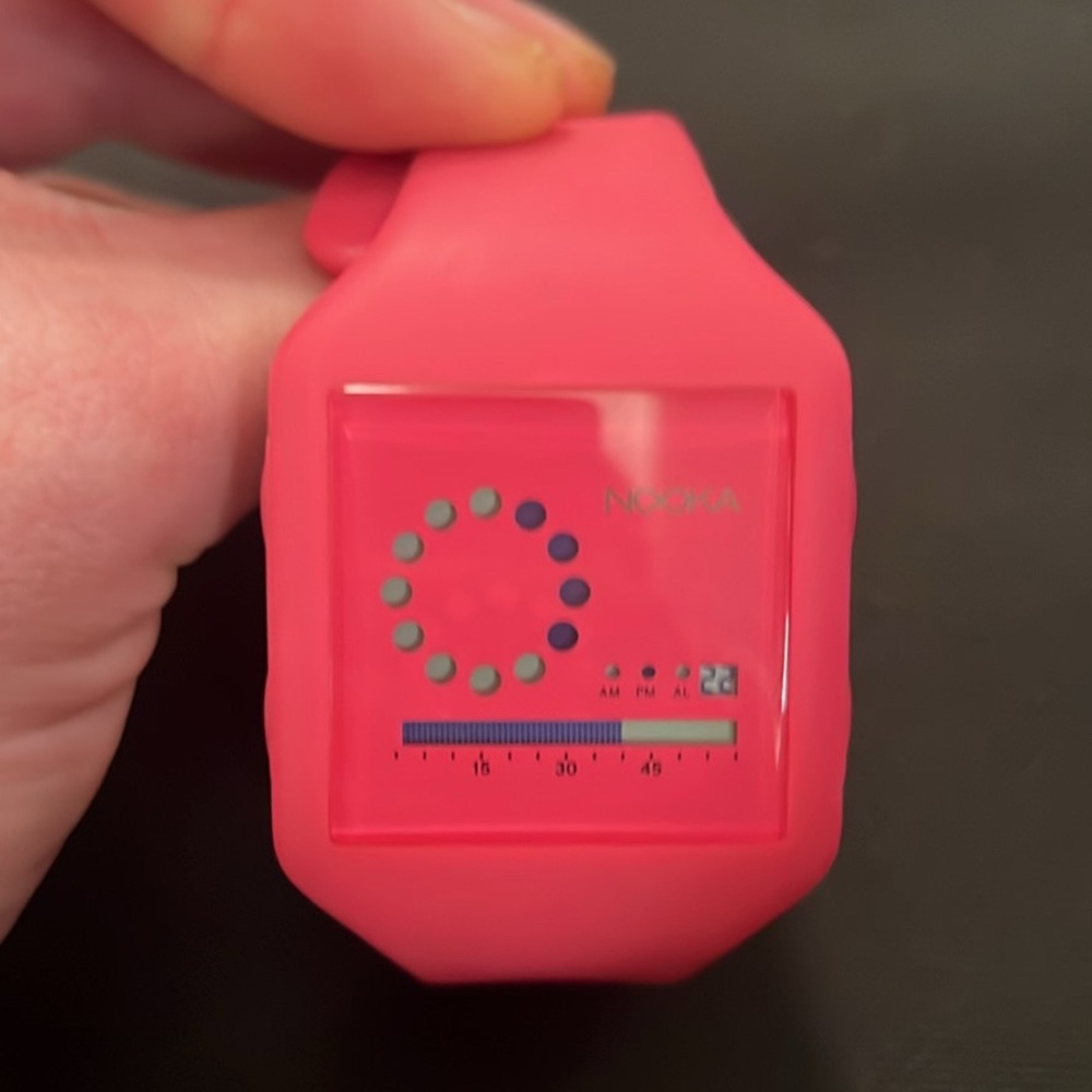 Nook Vibrant Pink Digital Timepiece